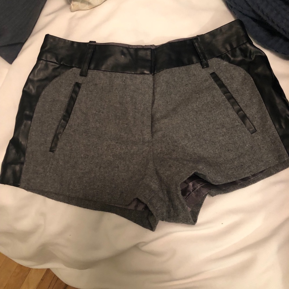 Leather shorts size xs